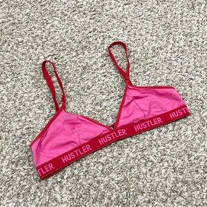 Vintage hustler Hollywood pink and red bra